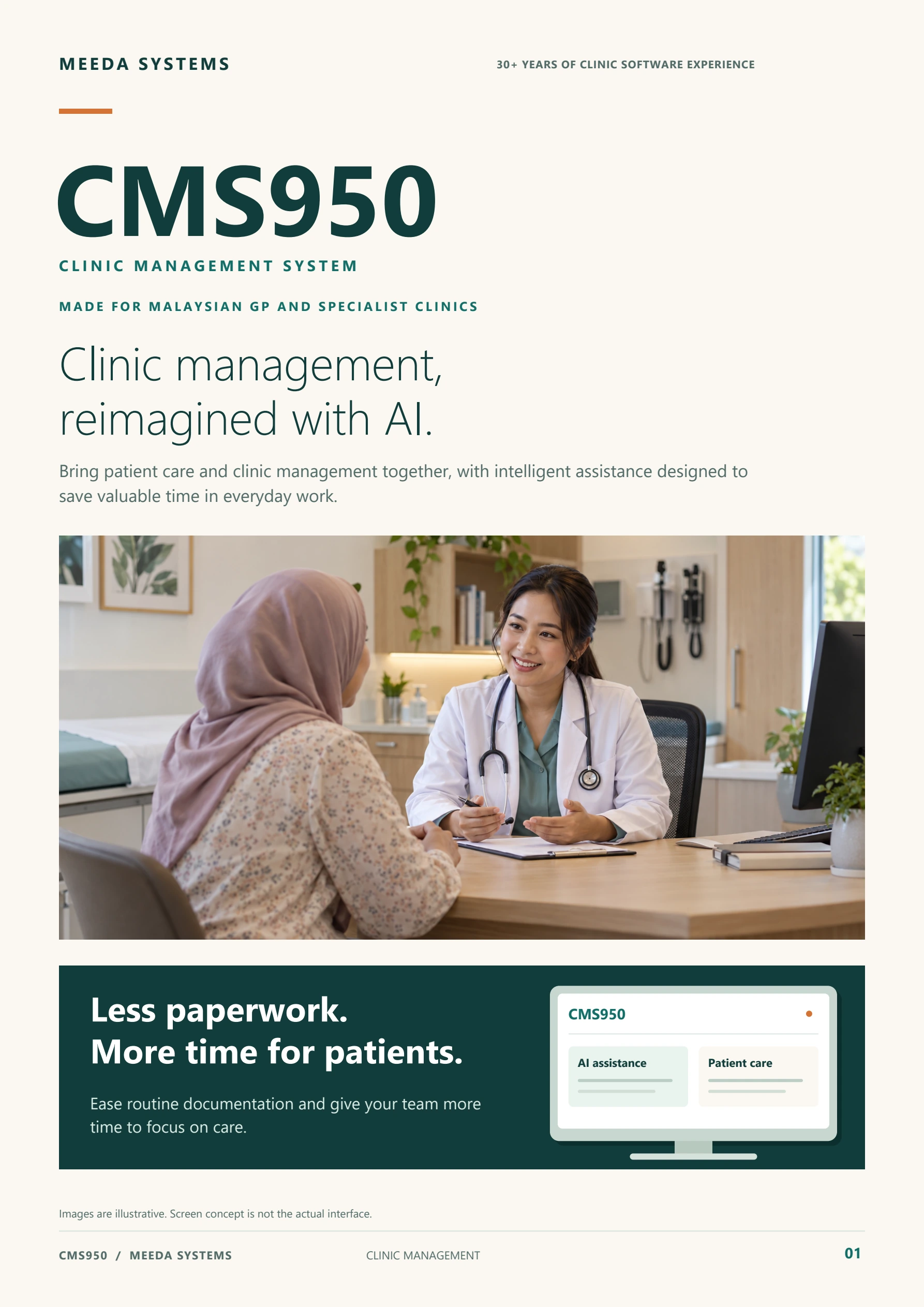 CMS950 brochure — Page 1 of 2