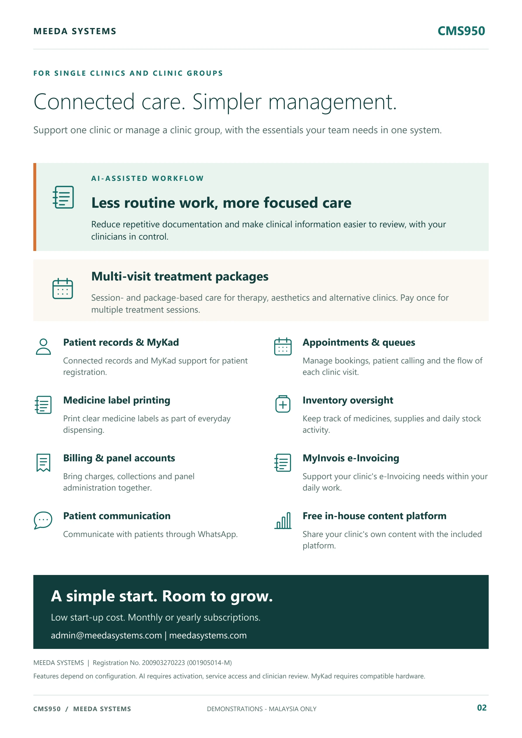CMS950 brochure — Page 2 of 2